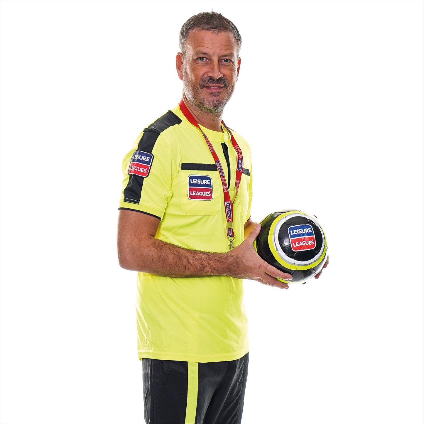 Leisure leagues football clothing sportswear referee jacket joggers shirt